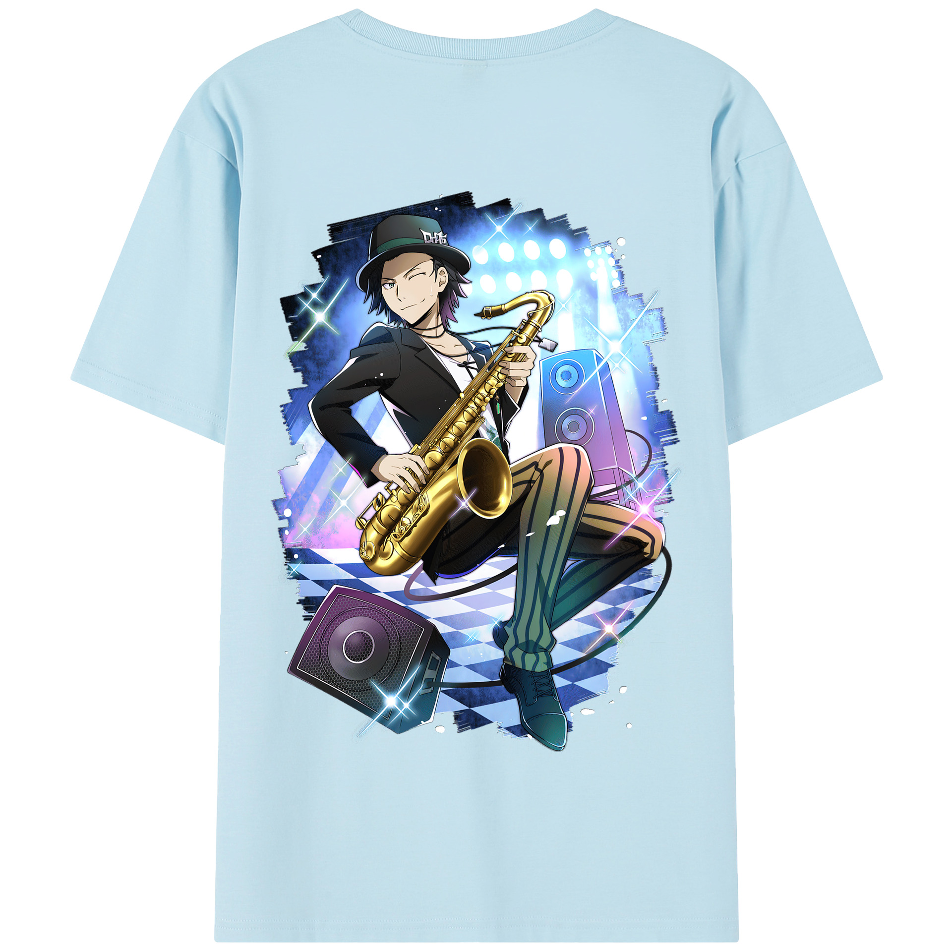 （画像用） 文豪ストレイドッグス Bungo Stray Dogs 綿100％半袖Tシャツ（背面プリント）